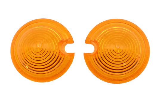 HARLEY Bullet Style Marker Lamp Amber Lens Set Fits 0-  Custom, application for bullet style marker
