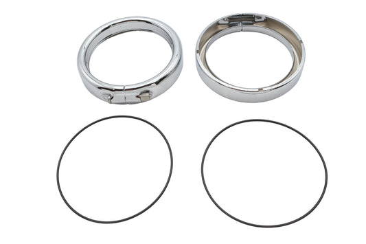 HARLEY French Style Blinker Zierring Kit Passt für 1988-UP FLT, 1988-UP FLST,