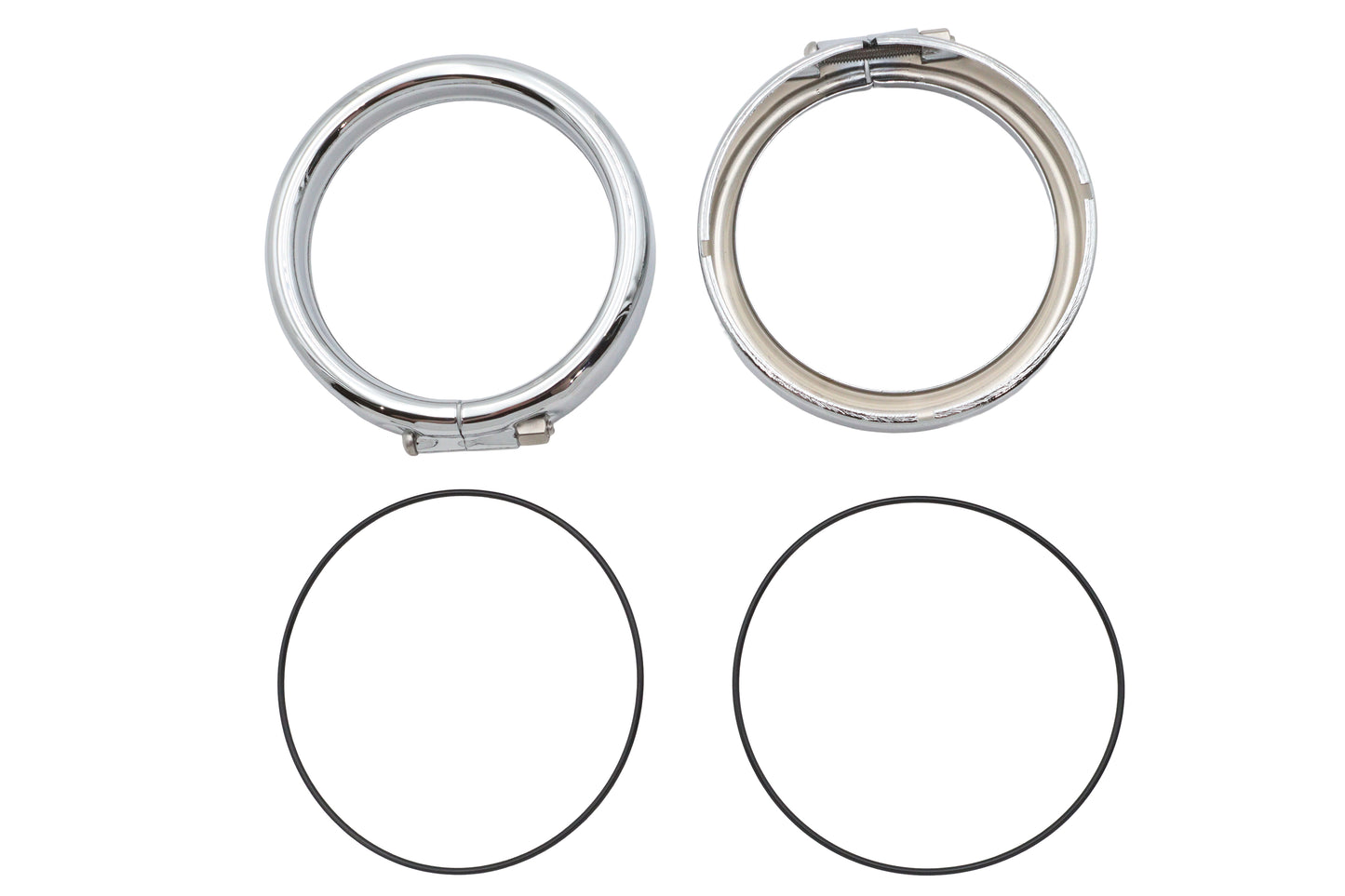 HARLEY French Style Blinker Zierring Kit Passt für 1988-UP FLT, 1988-UP FLST,