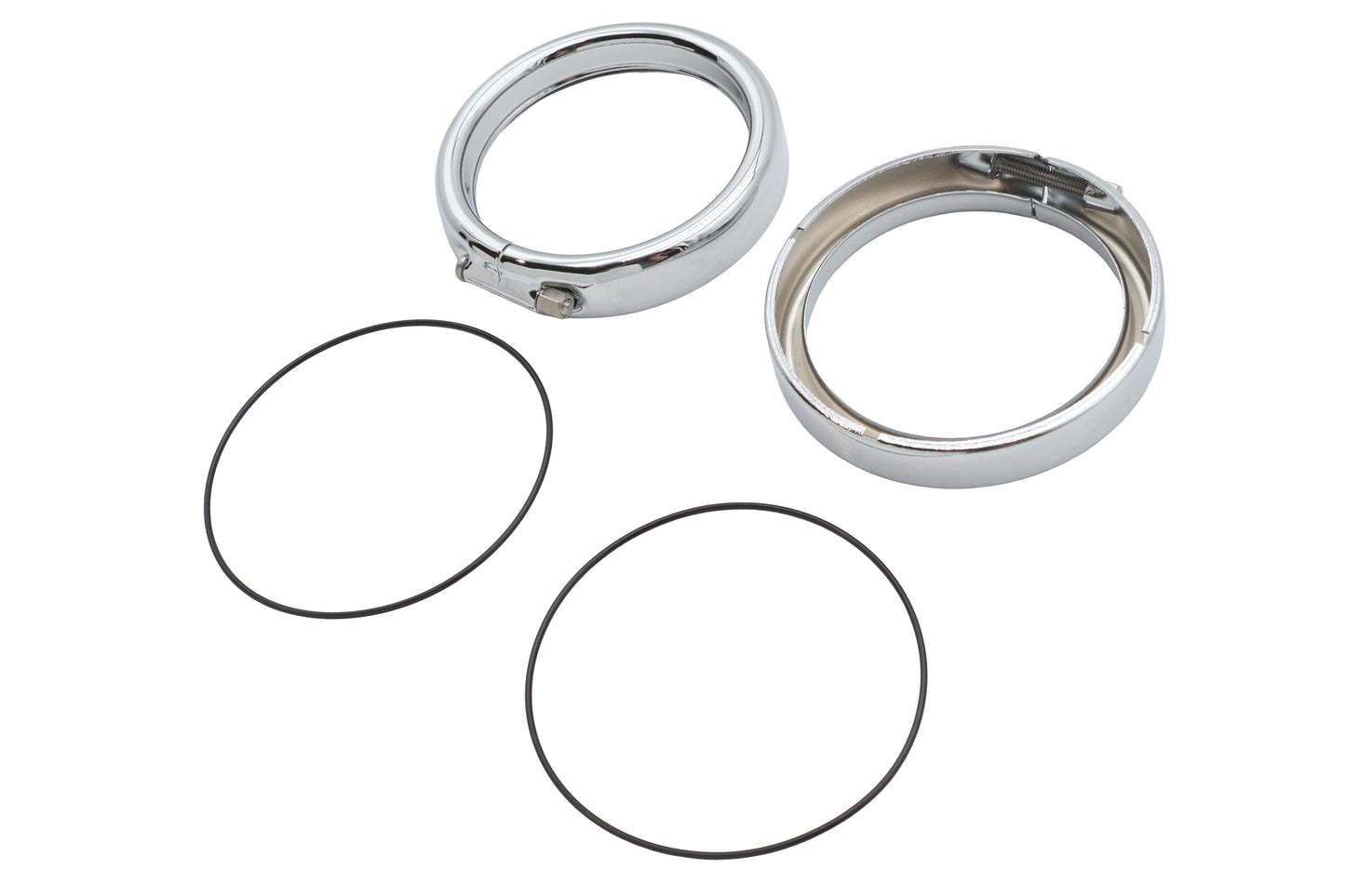 HARLEY French Style Blinker Zierring Kit Passt für 1988-UP FLT, 1988-UP FLST,