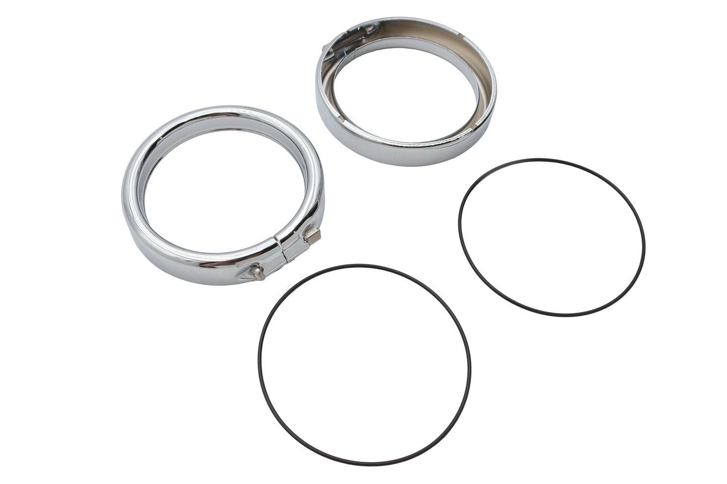 HARLEY French Style Blinker Zierring Kit Passt für 1988-UP FLT, 1988-UP FLST,