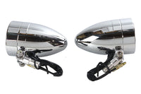 HARLEY Chrom-Torpedomarkierungsleuchten-Set mit klarem Glas, passend für 0- Custom-Anwendungen
