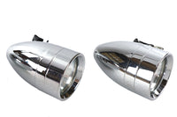 HARLEY Chrom-Torpedomarkierungsleuchten-Set mit klarem Glas, passend für 0- Custom-Anwendungen