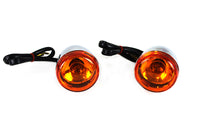 HARLEY Chrom Blinker Set Torpedo Style hinten passend für 2001-UP FXSTD,