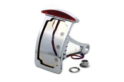 HARLEY Chrome Slice LED Vertikale Rückleuchtenbaugruppe Passend für 1984-2007 FXST,   1986-2007 FLST,   2