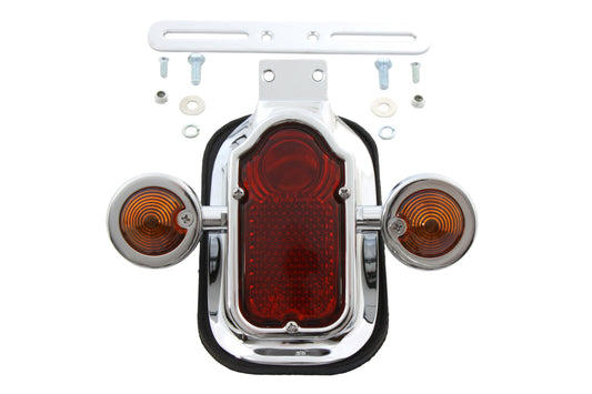 HARLEY Chrome Tombstone Tail Lamp Assembly Fits 0-  Custom, application