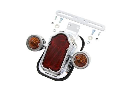 HARLEY Chrome Tombstone Tail Lamp Assembly Fits 0-  Custom, application