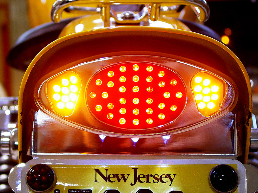 HARLEY Wyatt Gatling Chrom LED-Rückleuchtenbaugruppe passend für 0- Custom, Anwendung