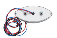 HARLEY Spike Style Chrom LED Kennzeichenleuchte Passend für 0- Custom, Anwendung