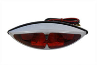 HARLEY Chrom ABS Big Eye Rücklicht mit roter Linse Passt 0-  Custom, Anwendung