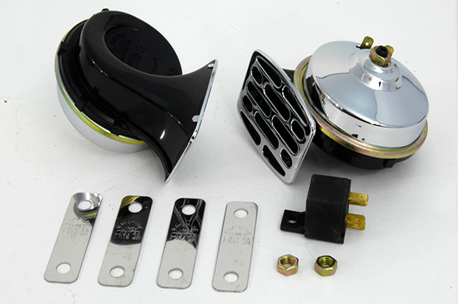 HARLEY Chrom 12 Volt Doppeltes Hupenset Passt 0- Custom, Anwendung