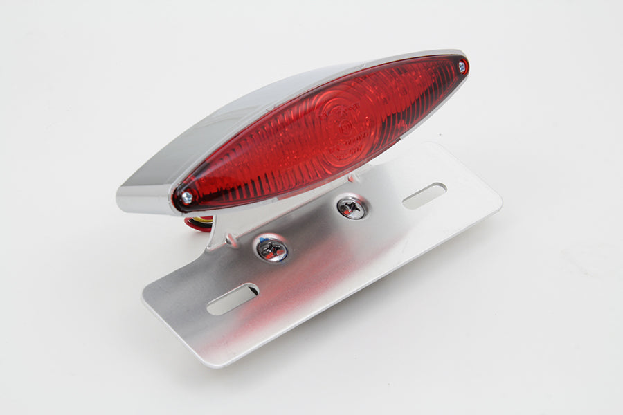 HARLEY Chrome Snake Eye Fender Mount LED Tail Lamp Kit fits 0-  Custom,