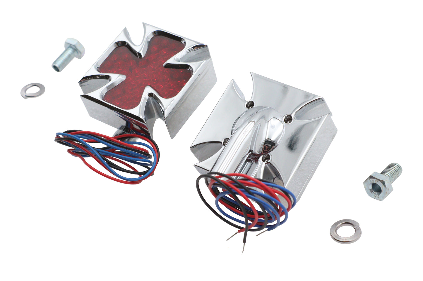 HARLEY Chrome Maltese Markerleuchten-Set, passend für 0- Custom, Anwendung