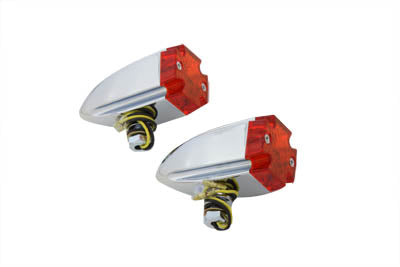 HARLEY Red Lens with Amber LED Marker Lamp Set fits 0-  Custom, application