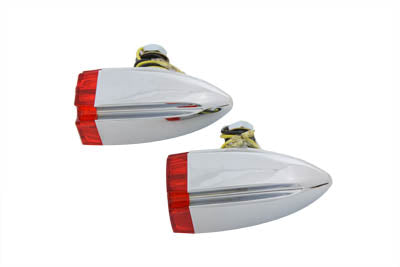 HARLEY Red Lens with Amber LED Marker Lamp Set fits 0-  Custom, application