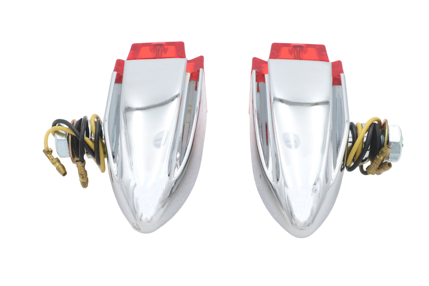 HARLEY Rotglas-LED-Positionsleuchten-Set mit gelber LED für 0- Custom-Anwendungen