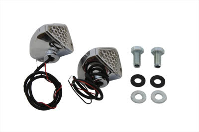 HARLEY Red LED Clear Lens Micro Marker Lamp Set fits 0-  Custom, application