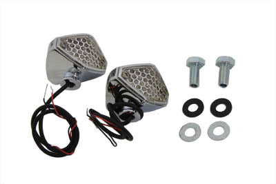 HARLEY Red LED Clear Lens Micro Marker Lamp Set fits 0-  Custom, application