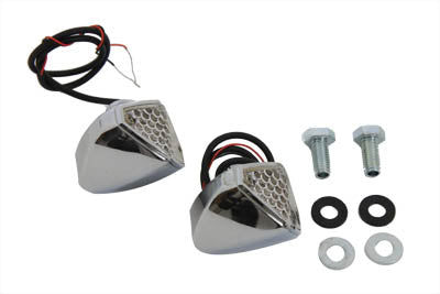 HARLEY Red LED Clear Lens Micro Marker Lamp Set fits 0-  Custom, application