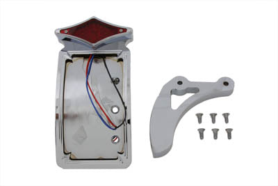 HARLEY Chrom-Rücklicht-Set, geschwungenes Diamant-Design, passend für 0- Zoll Custom, Anwendung
