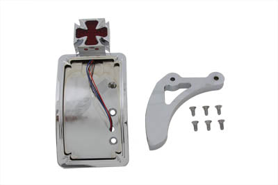HARLEY Chrome Curved Maltese Style Tail Lamp Kit Fits 0-  Custom, application