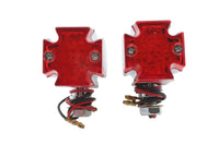 HARLEY Malteser Rotglas- und LED-Begrenzungsleuchten-Set Passend für 0- Custom, Anwendung