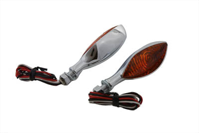HARLEY Chrome Eagle Eye Amber Seitenmarkierungsleuchten-Set Passend für 0-  Custom, Anwendung