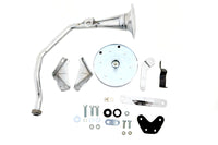 HARLEY Trompeten-Stil 6 Volt Chrom Hupen-Kit Passend für 1948-1964 FL, Passend für Panhead-Modelle 6 Volt Typ