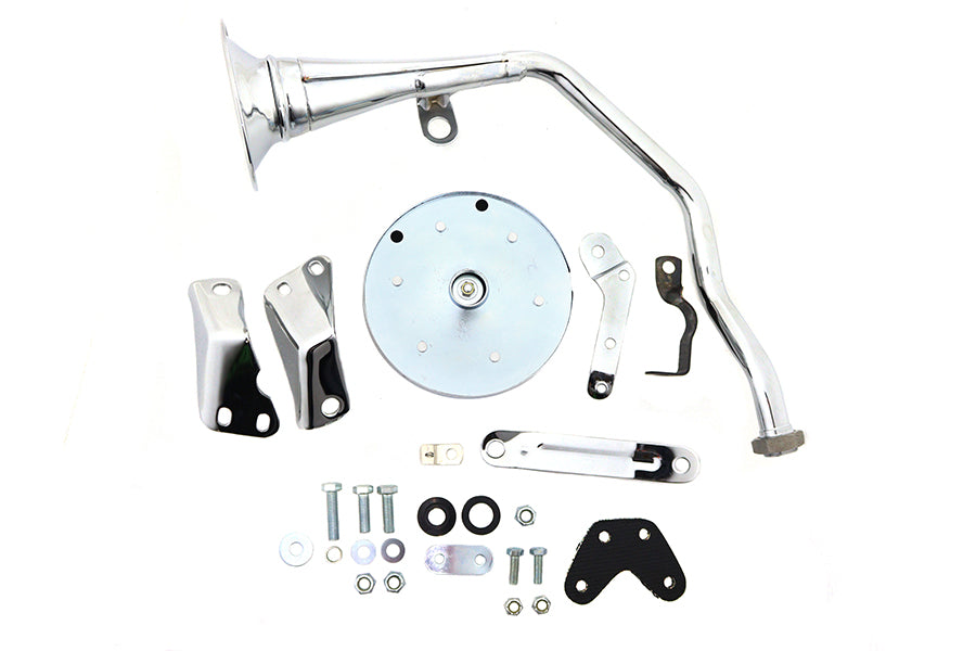 HARLEY Trompeten-Stil 6 Volt Chrom Hupen-Kit Passend für 1948-1964 FL, Passend für Panhead-Modelle 6 Volt Typ