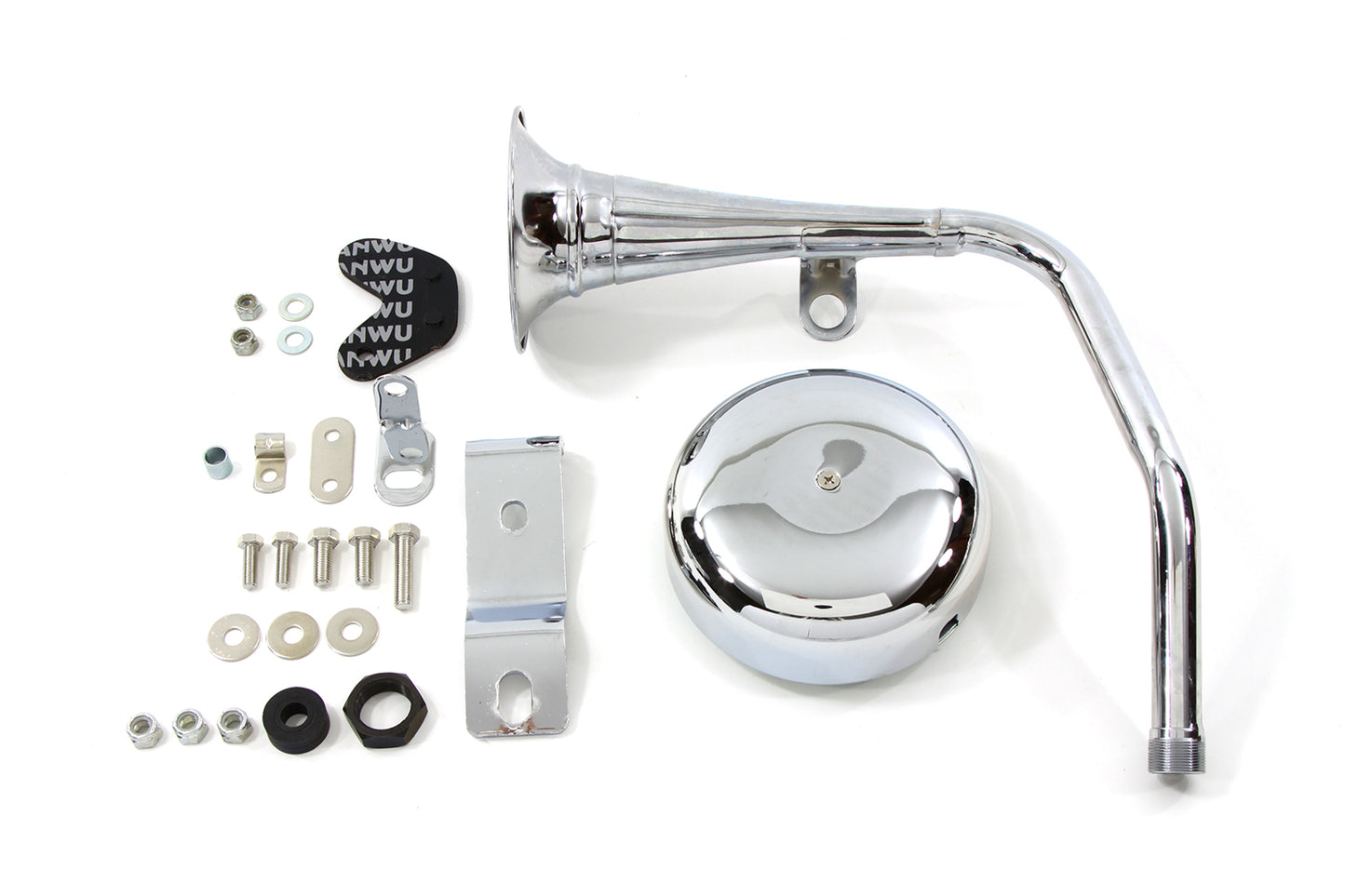 HARLEY Trompeten-Stil 12 Volt Chromhorn-Kit passend für 1957-1985 XL,