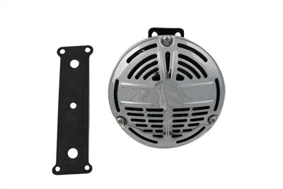 HARLEY 6 Volt Hupe mit Halterung Passend für 1942-1952 WL, 1951-1957 G, 1942-1948 EL, 1942-1948 FL,