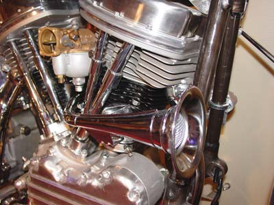 HARLEY Trompeten-Stil 12 Volt Hupen-Kit Passend für 1949-1965 FL, Panhead Modelle 1966-1984 FLH, Shovelhead Mo