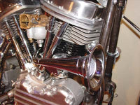 HARLEY Trompeten-Stil 12 Volt Hupen-Kit Passend für 1949-1965 FL, Panhead Modelle 1966-1984 FLH, Shovelhead Mo