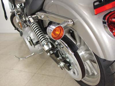 HARLEY Turn Signal Bullet Flat Lens Visor Set fits 0-  Custom, application for bullet OE headlamp