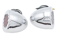 HARLEY Chrome Bullet Markierungsleuchten-Set mit rotem Glas Passend für 0- Custom, Anwendung