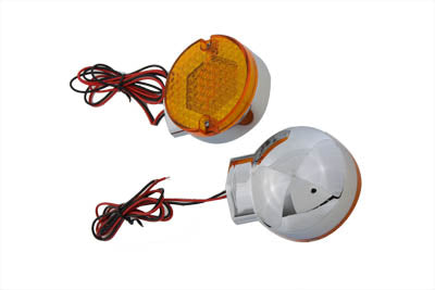 HARLEY LED-Blinker-Set hinten, gelbes Glas, passend für 1986-UP FLT, 1986-UP FLST,