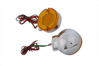 HARLEY LED-Blinker-Set hinten, gelbes Glas, passend für 1986-UP FLT, 1986-UP FLST,