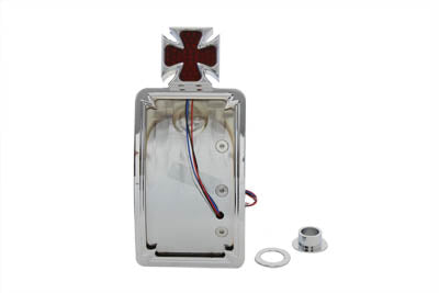 HARLEY Chrom Billet Rücklicht-Kit Vertikal gebogen Passt für 1986-2007 FLST,   1984-2007 FXST,   200