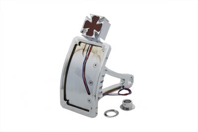 HARLEY Chrom Billet Rücklicht-Kit Vertikal gebogen Passt für 1986-2007 FLST,   1984-2007 FXST,   200