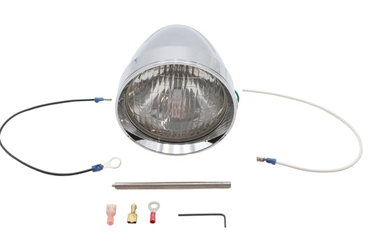 HARLEY 4-1/2 inch Billet Spotlamp with Bulb Fits 0-  Custom, application