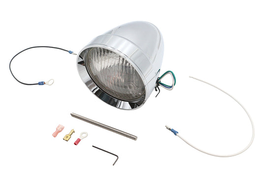 HARLEY 4-1/2 inch Billet Spotlamp with Bulb Fits 0-  Custom, application