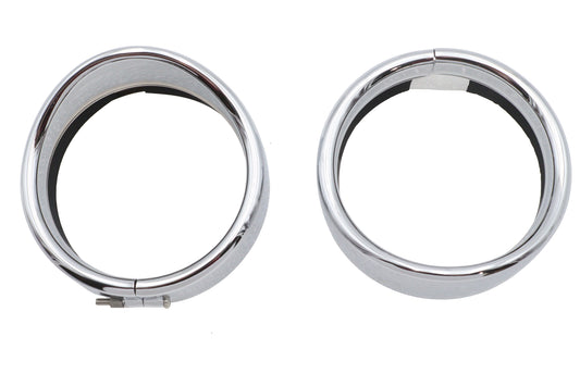 HARLEY Spotlamp Frenched Zierring mit Visier Passend für alle Modelle ab 1962, ausgestattet mit O.E. oder Zubehör