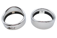 HARLEY Spotlamp Frenched Zierring mit Visier Passend für alle Modelle ab 1962, ausgestattet mit O.E. oder Zubehör
