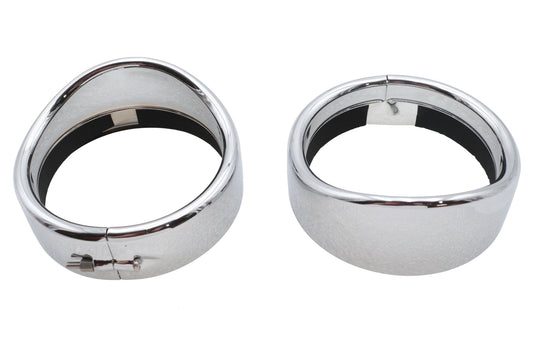 HARLEY Spotlamp Frenched Zierring mit Visier Passend für alle Modelle ab 1962, ausgestattet mit O.E. oder Zubehör