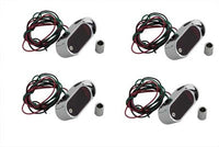 HARLEY Chrom Mini Markierungsleuchtensatz LED mit rotem Glas passend für 0- Custom, Anwendung