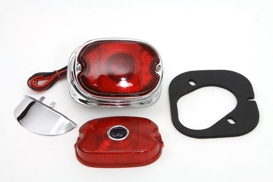 HARLEY Chrome 1955 Style Rückleuchten-Kit Passend für 1955-1972 FL, 1957-1972 XL,