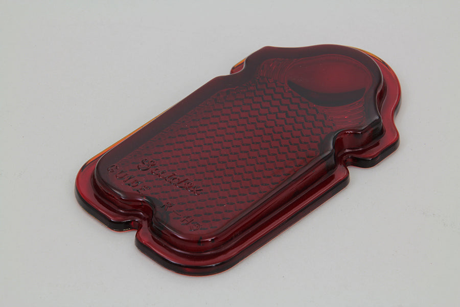 HARLEY Red Glass Tail Lamp Lens fits 1947-1954 FL,