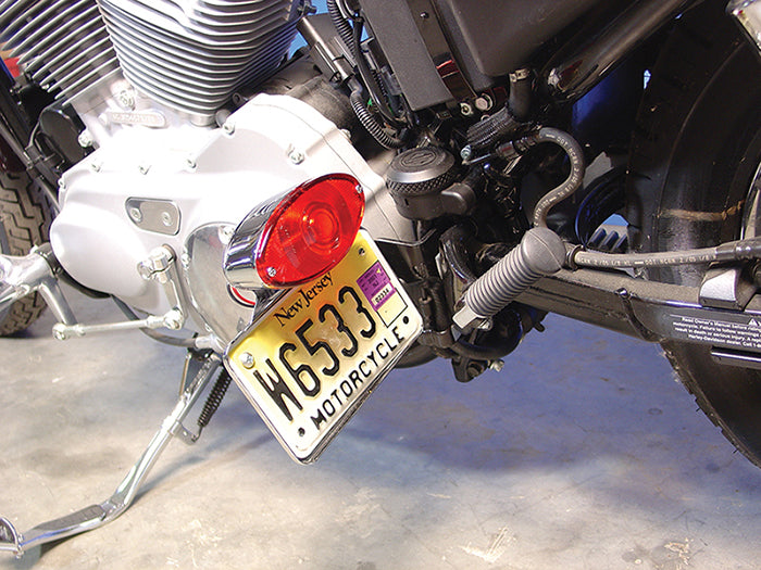 HARLEY Chrom-Cateye-Rücklicht-Kit horizontale Montage passend für XL ab 2004,
