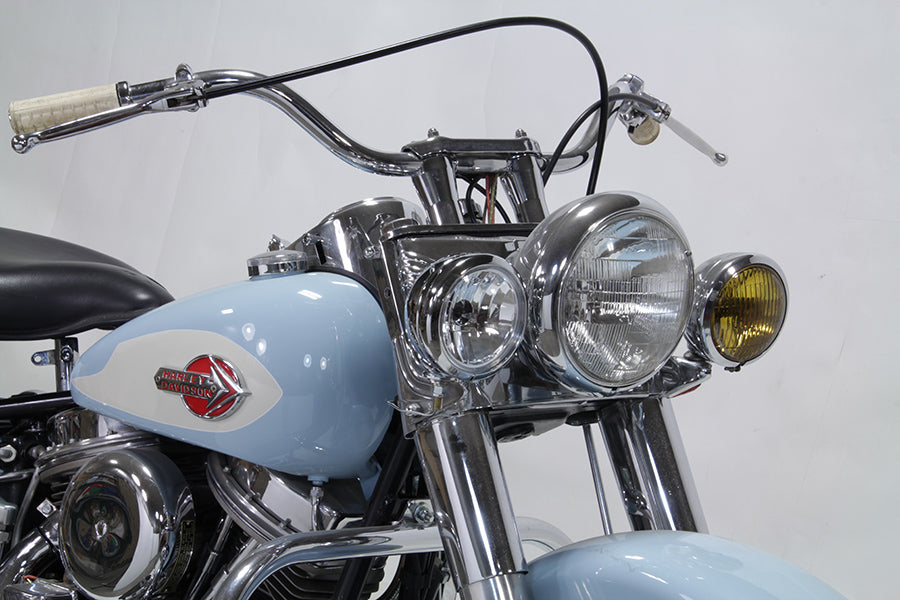 HARLEY Chrom-Zusatzscheinwerfer-Einheit Passend für FLST Modelle ab Baujahr 1986, FLT Modelle ab Baujahr 1980, FL Modelle ab Baujahr 1980, 198