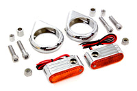 HARLEY Blinkerset vorne mit 49mm Gabelklemmen Passend für 0- Custom, Anwendung